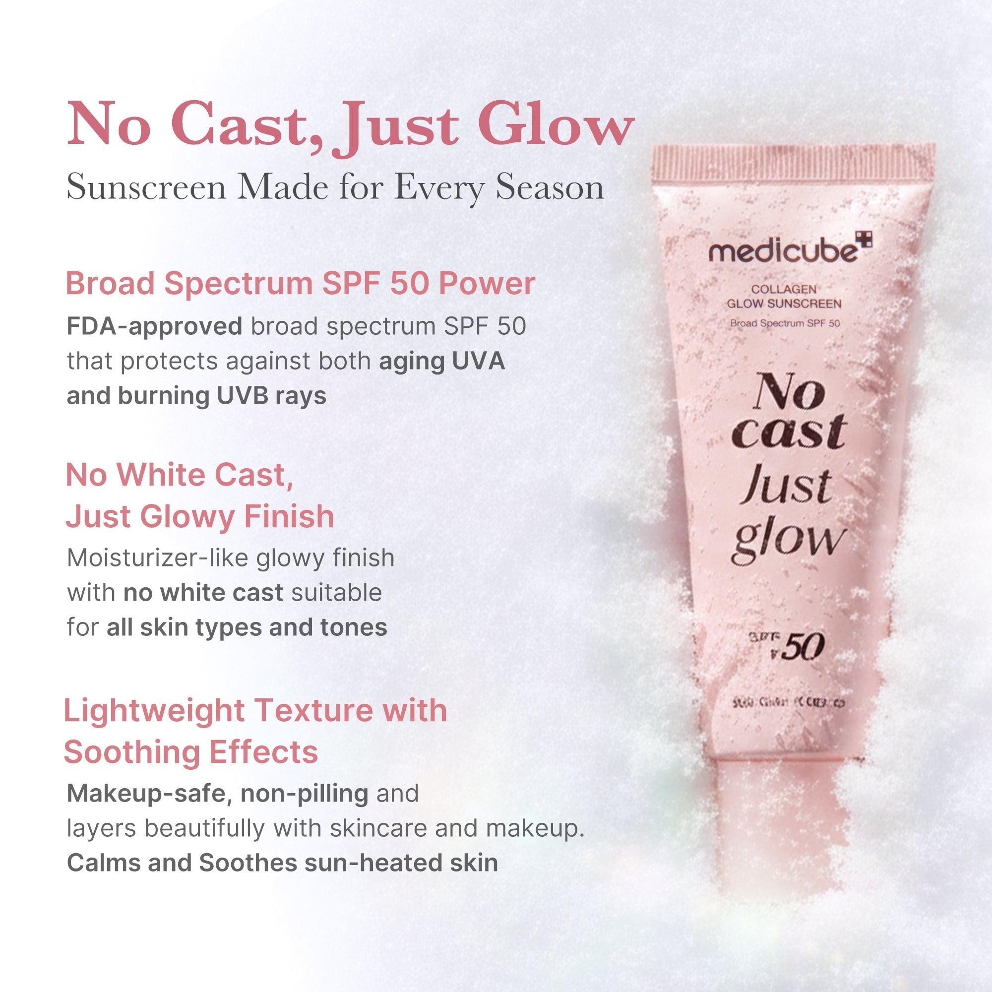[Subscr.] No Cast Just Glow Collagen Sunscreen
