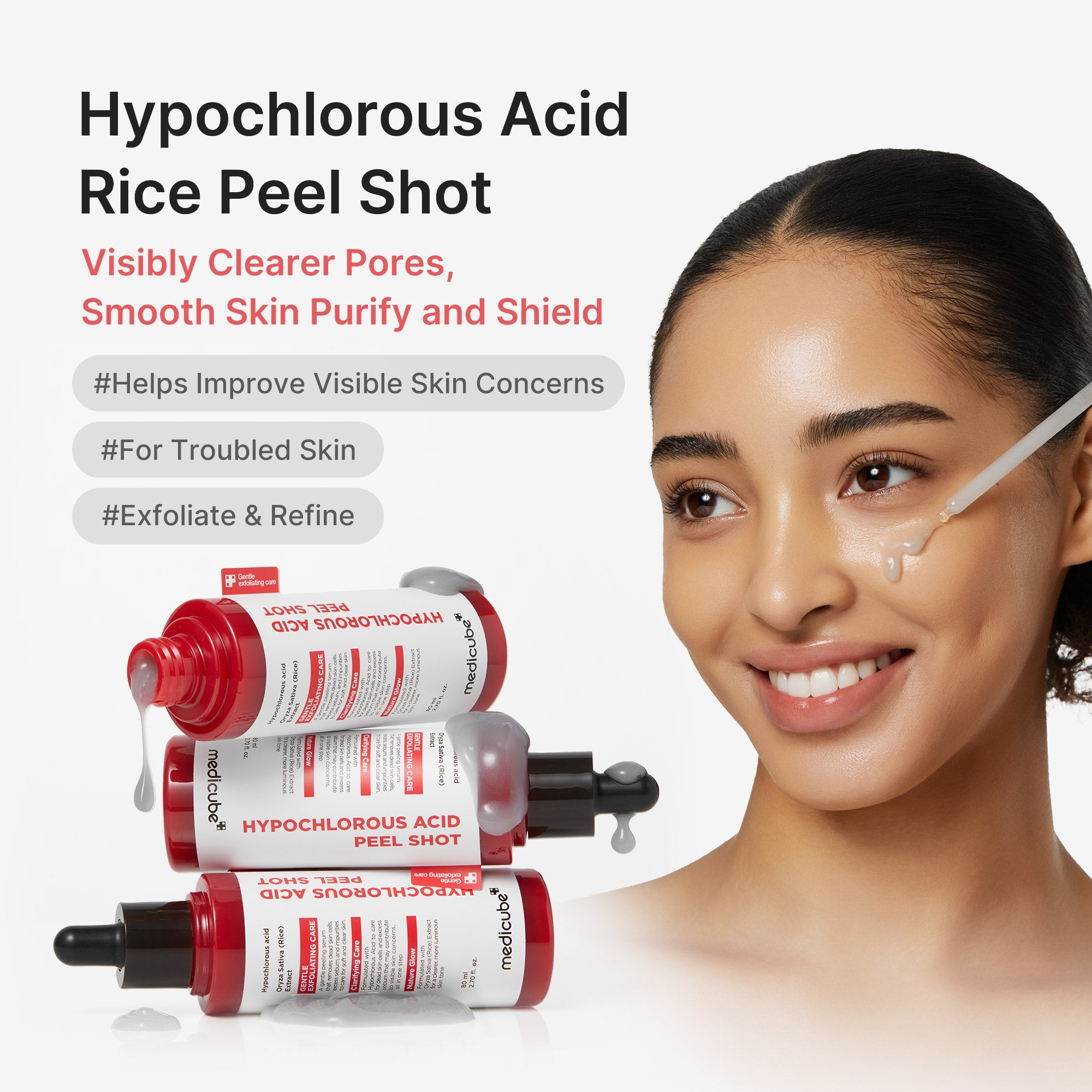 Hypochlorous Acid Rice Peel Shot