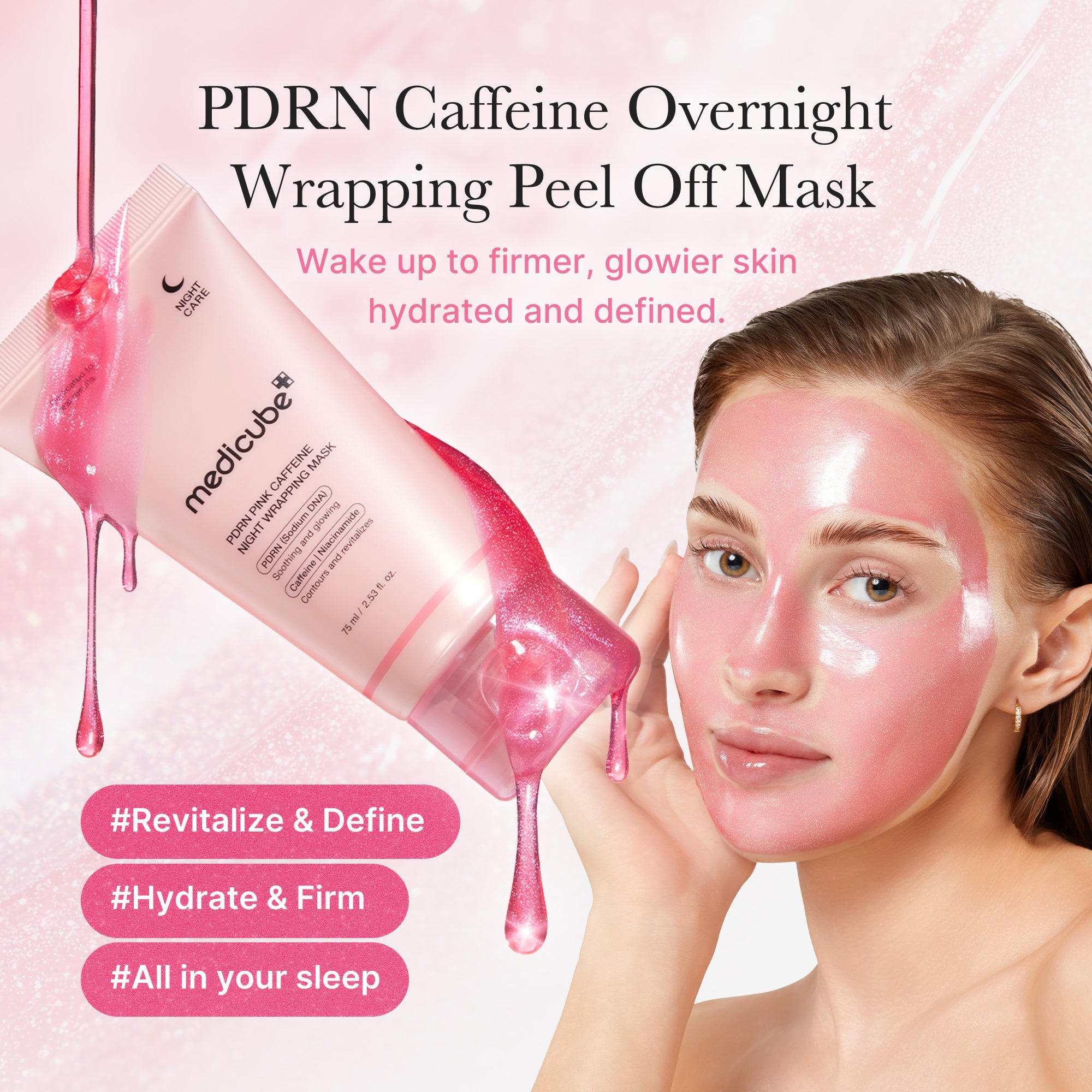 [Subscr.] PDRN Pink Caffeine Overnight Wrapping Mask