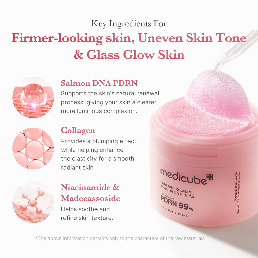 [Subscr.] PDRN Pink Collagen Gel Toner Pad