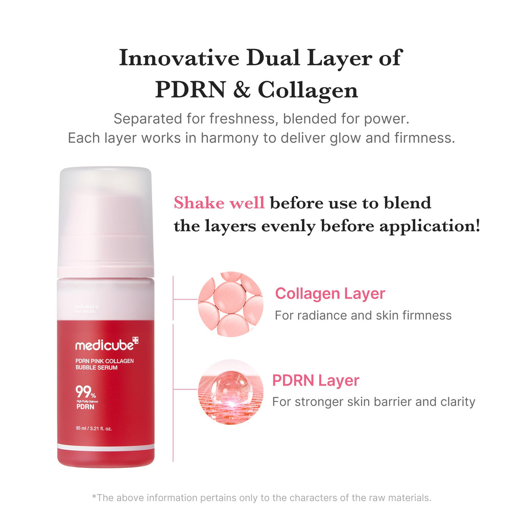 [Subscr.] PDRN Pink Collagen Bubble Serum